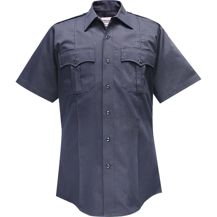 Duro Poplin Short Sleeve Shirt w/ Sewn-In Creases