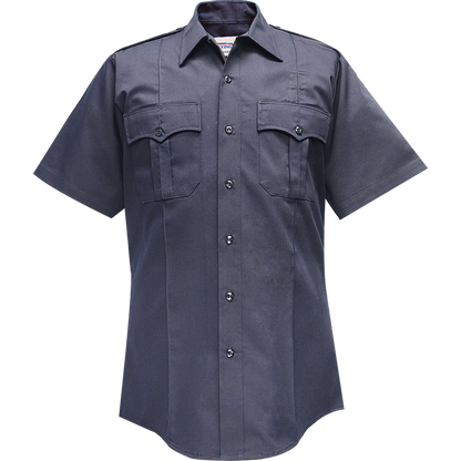 Duro Poplin Short Sleeve Shirt w/ Sewn-In Creases