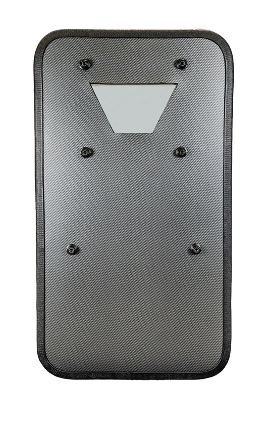 SHB5 Level III Ballistic Shield w/ FoxFury B70 LED - 20x36 - Full Cut