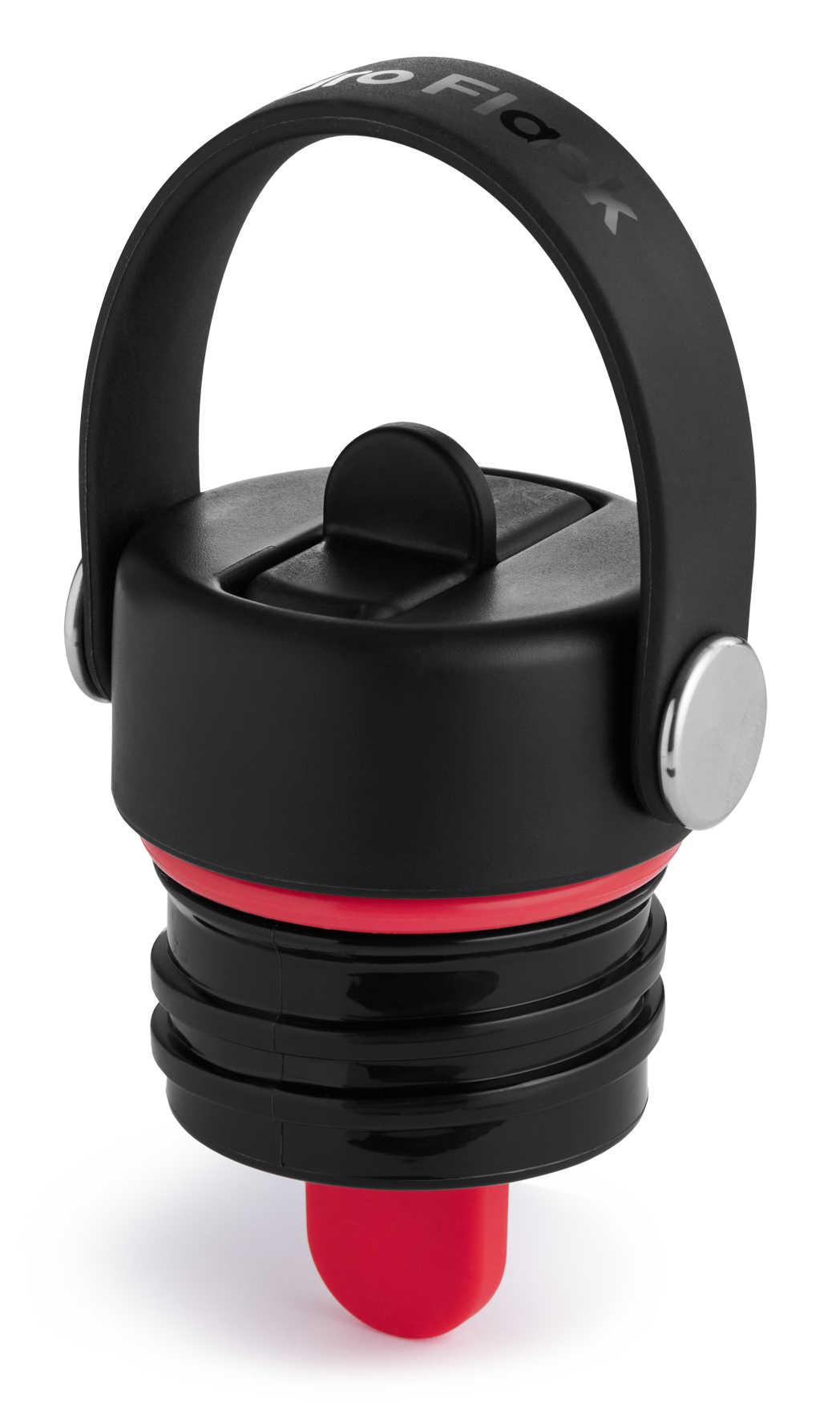 Standard Mouth Flex Straw Cap - Black