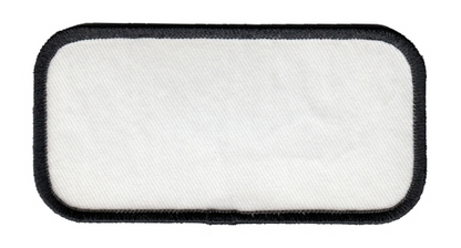 Blank Name Patch w/ Black Border - 4''x2''