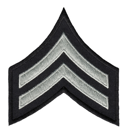 Corporal LAPD Chevron P3 3 1/8'' Wide - Pair