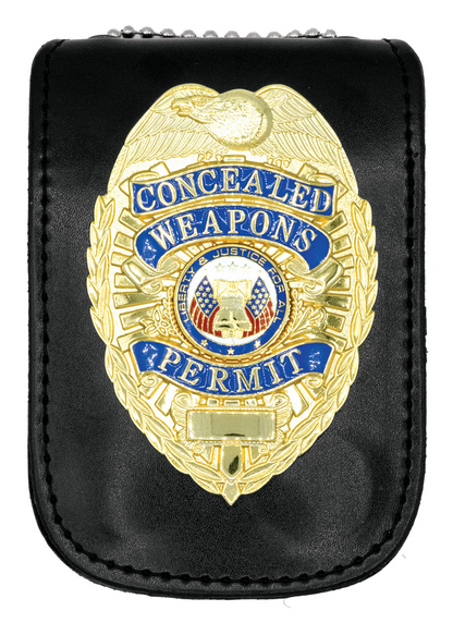 BADGE HOLDER ID CASE W/ MAGNETIC CLOSURE, U-SHAPE, 3X4-1/2""