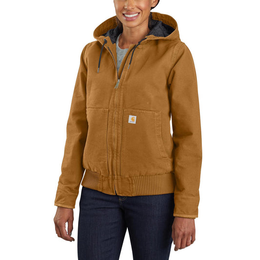 Carhartt Women's Loose Fit Washed Duck Insulated Active Jac Level 3 Warmth