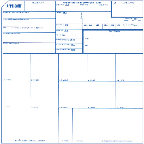 Applicant Fingerprint Cards