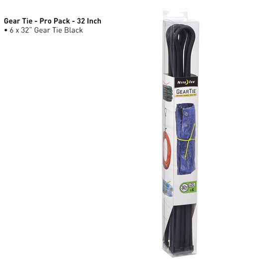 Gear Tie Propack 32 - 6 Pack - Black