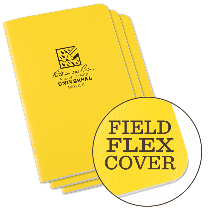 Field-Flex Universal Stapled Notebook 4.625 x 7 - 3 Pack