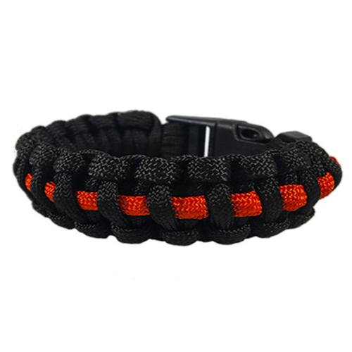 Paracord Survival Bracelet, Thin Red Line