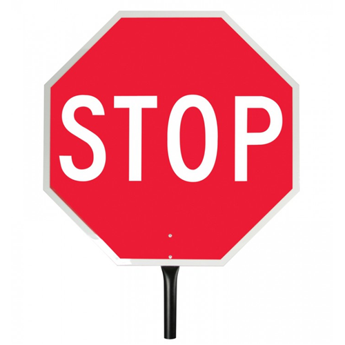 Stop/stop Reflect Paddle Sign