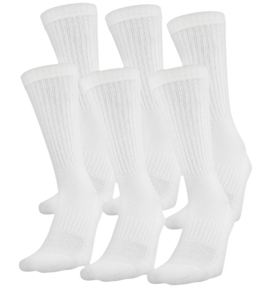 Unisex Ua Training Cotton Crew 6-pack Socks