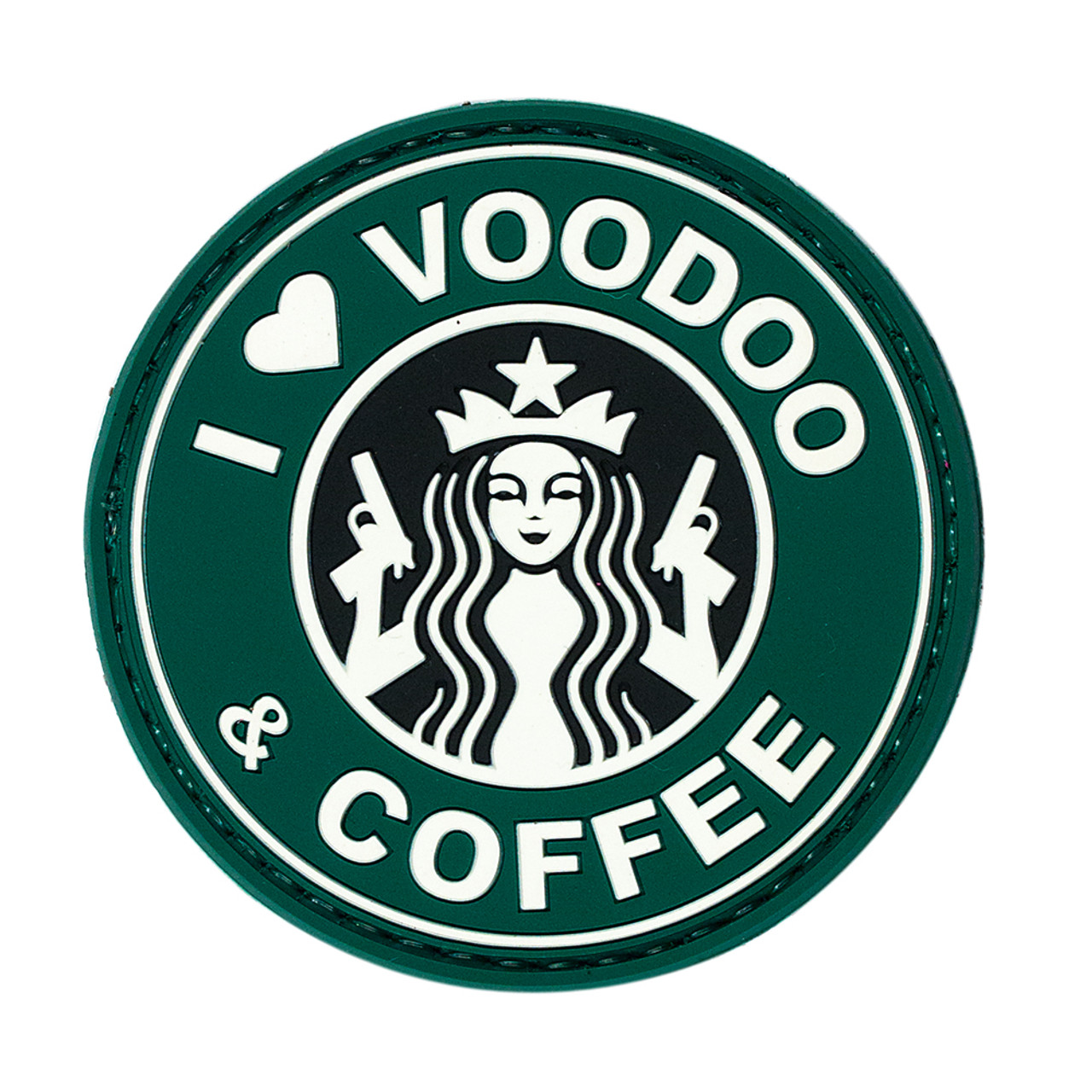 I Love Voodoo & Coffee Patch