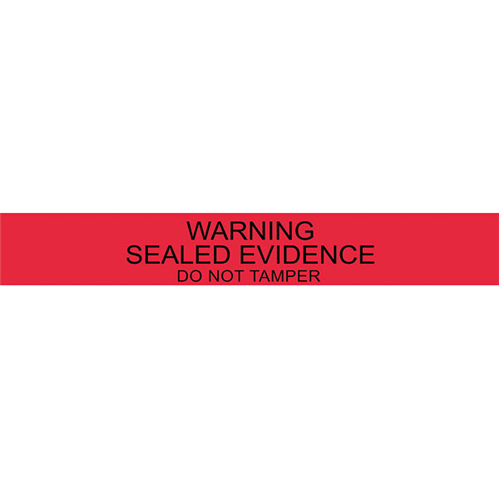 7"" RED WARNING SEALS (100)