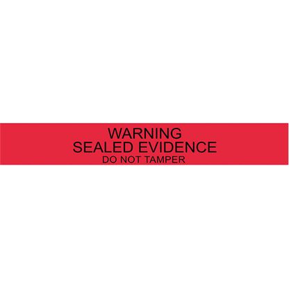 7"" RED WARNING SEALS (100)