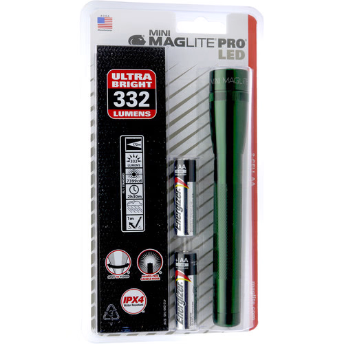 SP2P Mini Maglite Pro 2 AA-Cell LED Flashlight w/ Holster