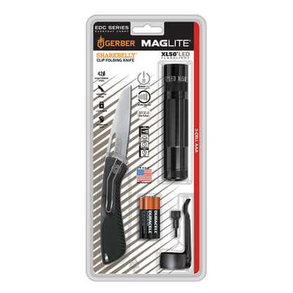 XL50 3 AAA-Cell Flashlight/Knife Combo