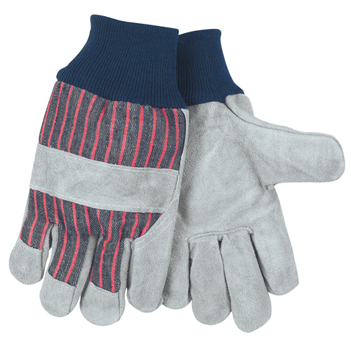 Leather Palm, Knit Wrist & Knuckle Strap