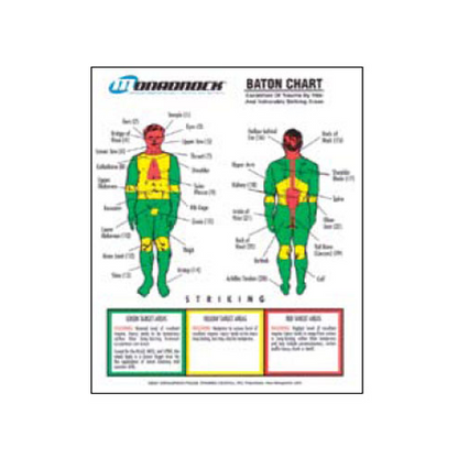 Baton Trauma Zone Poster and Quick Reference Tool