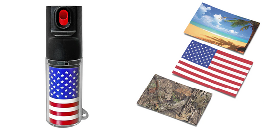 Chameleon Pepper Spray w/ 3 Interchangeable Designs