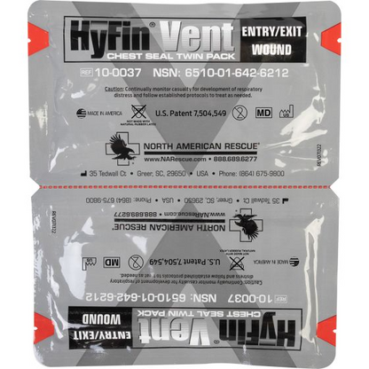 HyFin Vent Chest Seal - Twin Pack