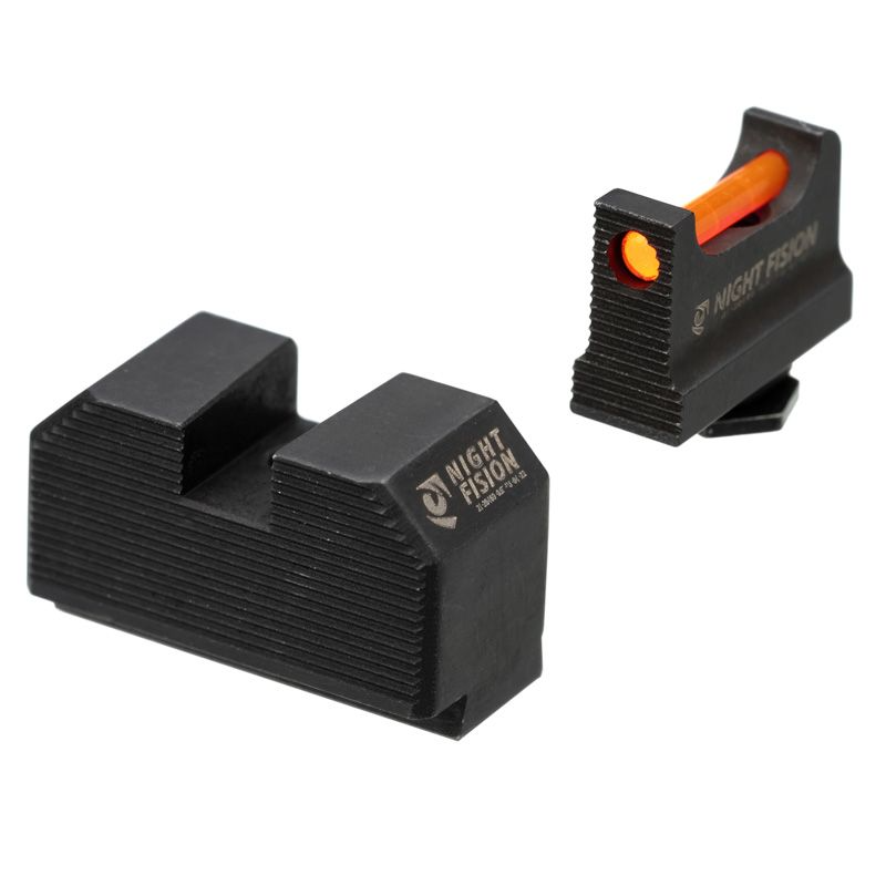 Optic Height Fiber Optic Sight Set for Glock 17/19/45/48 w/ RMR/507C/SRO/ACRO