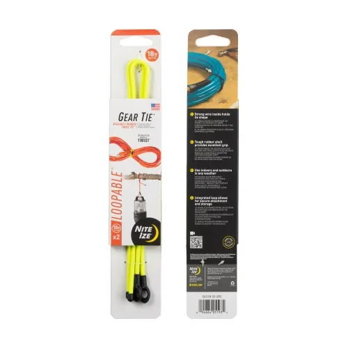 Gear Tie Loopable Twist Tie - 2 Pack