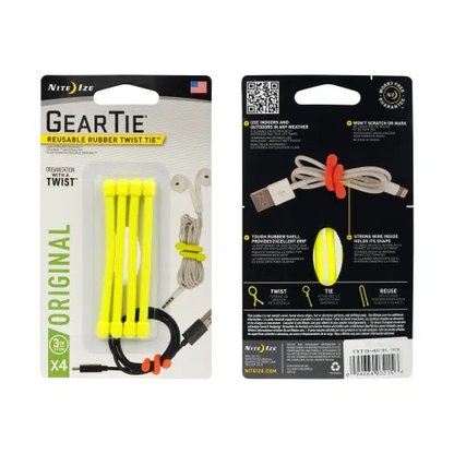 Gear Tie Reusable Rubber Twist Tie