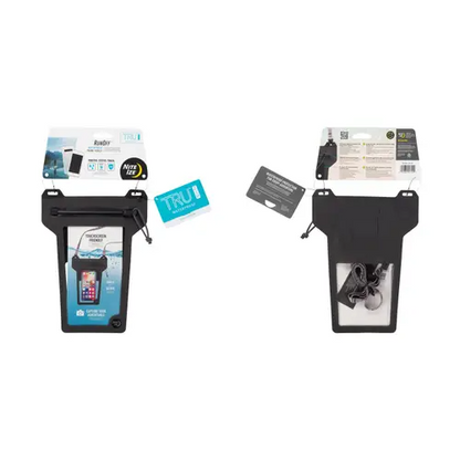 RunOff  Waterproof Phone Pouch - Charcoal