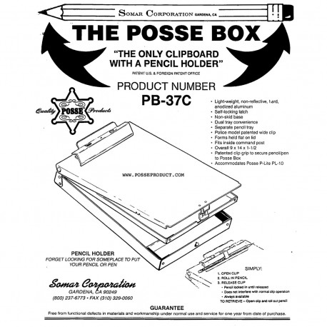 Letter Size Bottom Opening Dual Compartment Clipboard Box