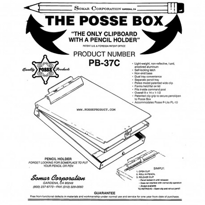 Letter Size Bottom Opening Dual Compartment Clipboard Box