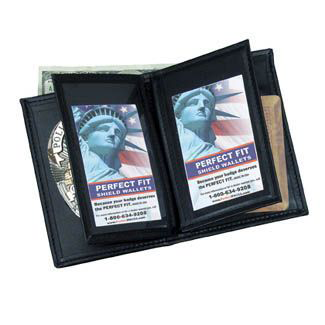 Badge Wallet w/ Double ID & CC Slots - 3.38''x5.50''