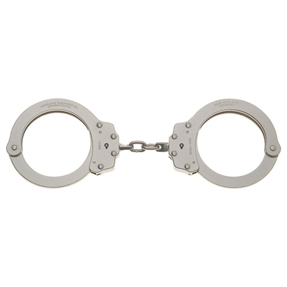 Model 702C Oversize Chain Link Handcuff - Nickel Finish