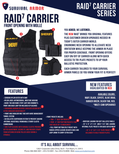 RAID⁷ Carrier with MOLLE