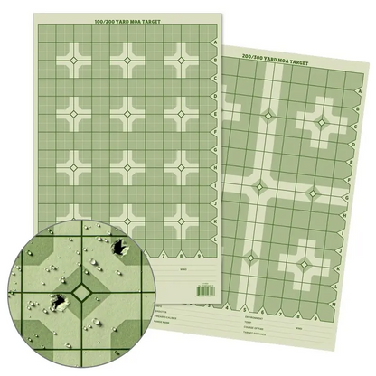 Precision Distance Cross MOA Shooting Target - 11x17
