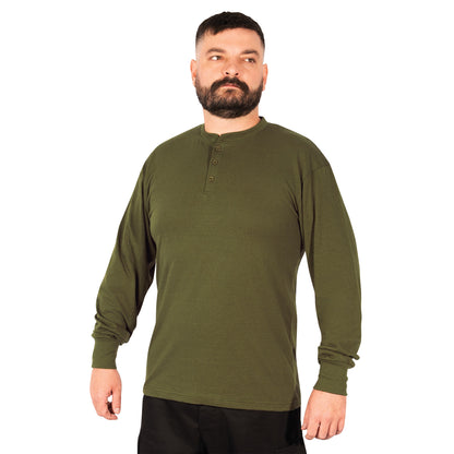 Rothco Long Sleeve Henley T-Shirt