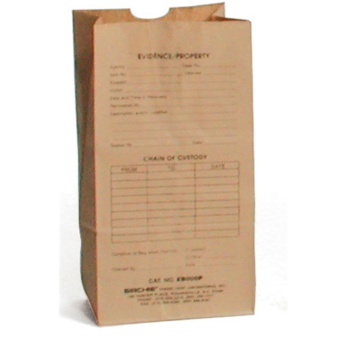 Preprinted Kraft Evidence Bags (Set of 100)