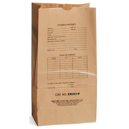 Preprinted Kraft Evidence Bags (Set of 100)