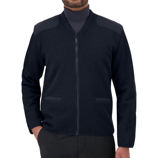 Cobmex Unisex V-Neck Zip Front Fleece Lined "Commando" with Pockets, Optional Badge Plate, Name Plate & Epaulets