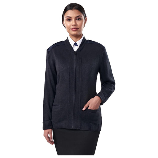cobmex-st124-unisex-crew-neck-zip-front-commando-with-velcro-epaulets-shoulder-and-elbow-patches