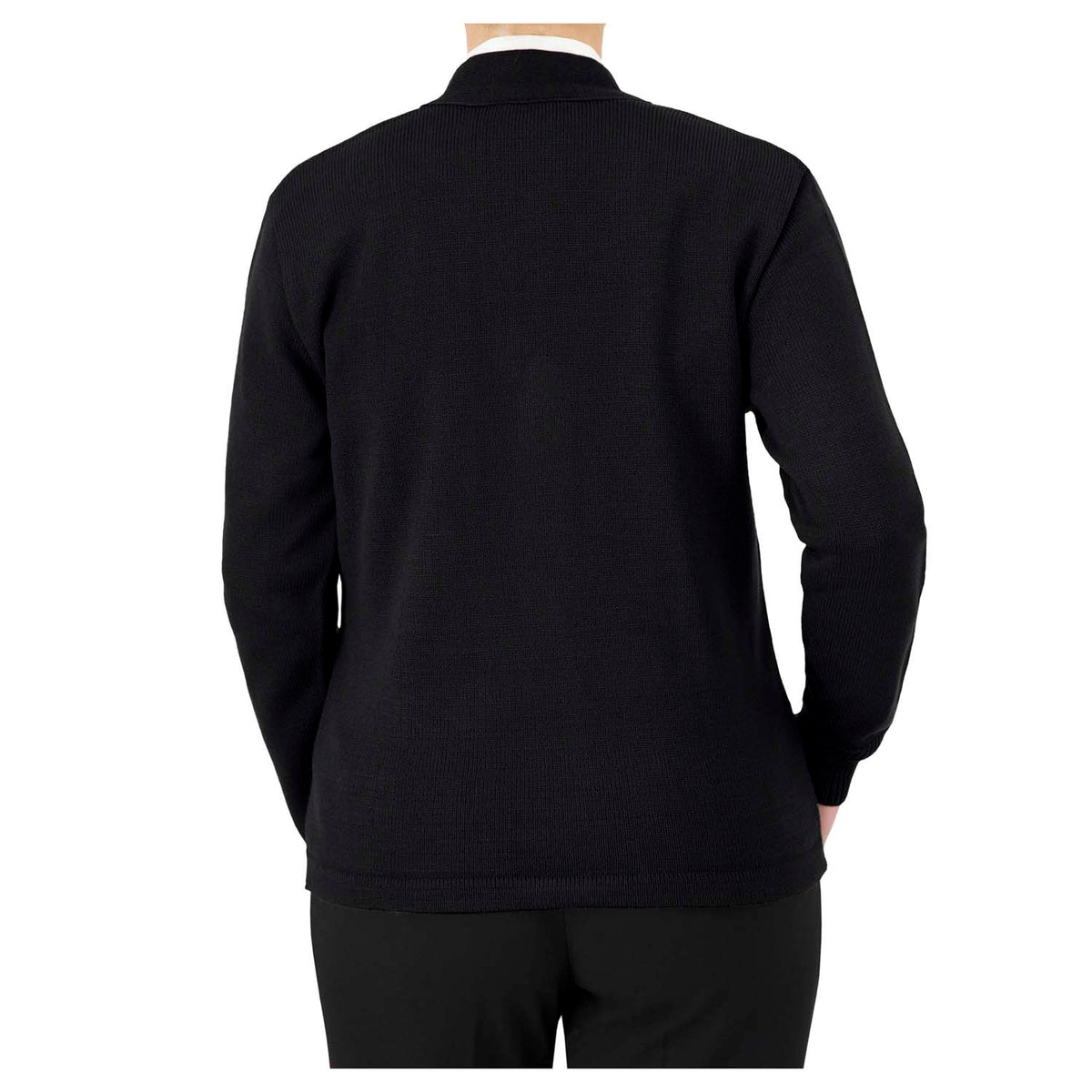 cobmex-st437-unisex-v-neck-long-sleeve-button-front-cardigan-with-pockets-and-hemmed-waistband
