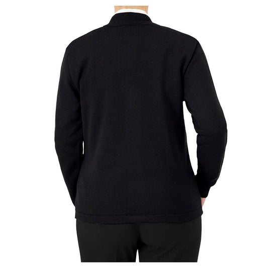 cobmex-st437-unisex-v-neck-long-sleeve-button-front-cardigan-with-pockets-and-hemmed-waistband