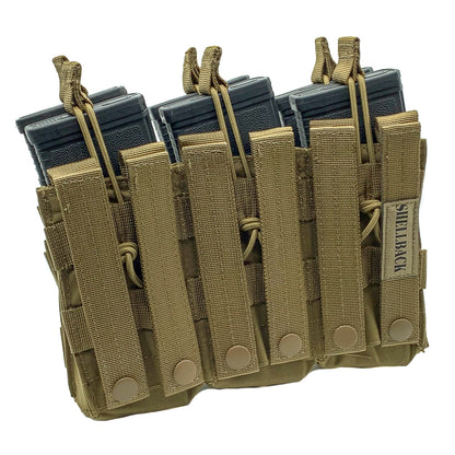 Shellback Tactical Triple Stacker Open Top M4 Mag Pouch