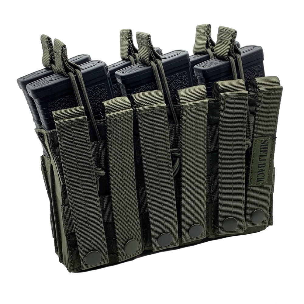Shellback Tactical Triple Stacker Open Top M4 Mag Pouch
