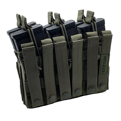 Shellback Tactical Triple Stacker Open Top M4 Mag Pouch