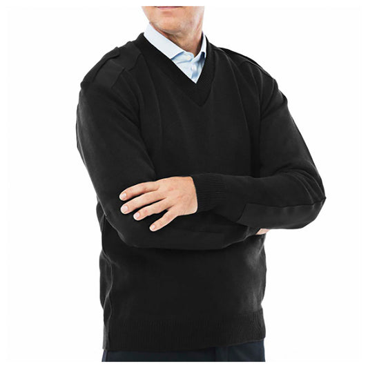 Cobmex Unisex V-Neck "Military" with VELCRO Epaulets, Shoulder & Elbow Patches
