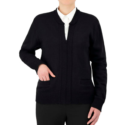 cobmex-zt823-unisex-crew-neck-zip-front-cardigan-with-seed-stitch-placket-and-pockets-reinforced-elbows-ribbed-waistband-and-cuffs
