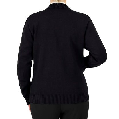 Cobmex Unisex Crew Neck Zip Front Cardigan with Seed Stitch Placket & Pockets, Reinforced Elbows, Ribbed Waistband & Cuffs