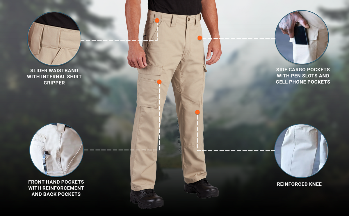 Propper Men's RevTac Stretch Ripstop Pants - Khaki