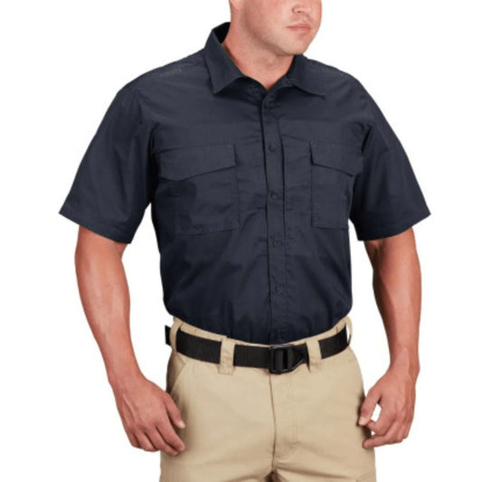 Propper Men's RevTac Stretch Tactical Short Sleeve Shirt - LAPD Navy