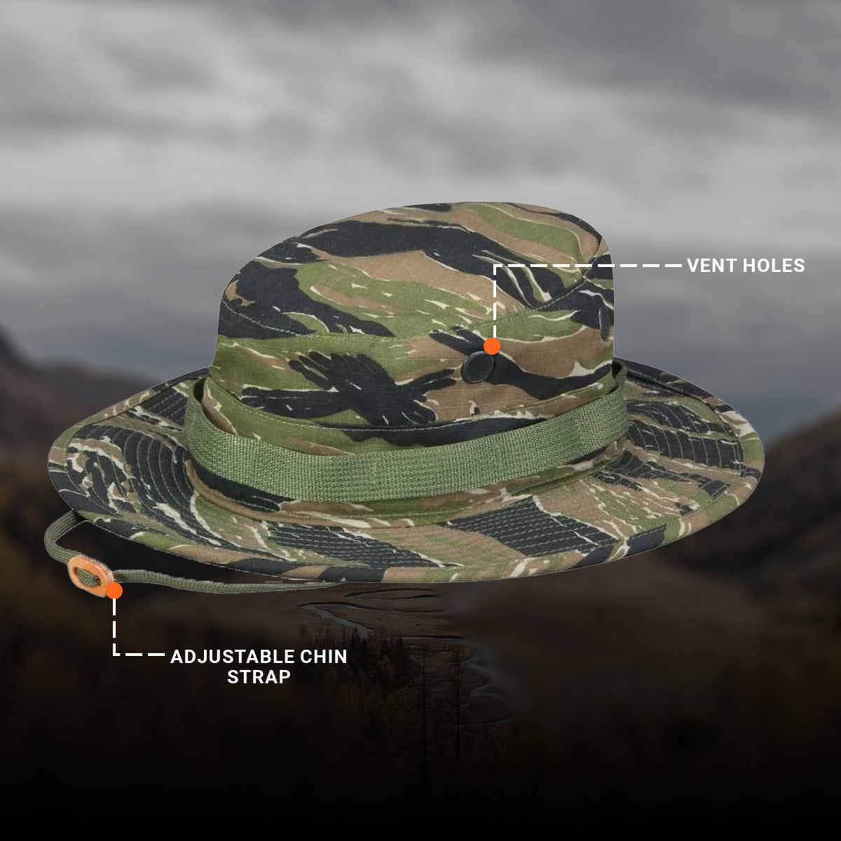 Propper Boonie - 60/40 Ripstop - Asian Tiger Stripe