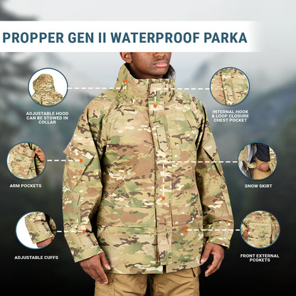 Propper Gen II Waterproof Parka - Black
